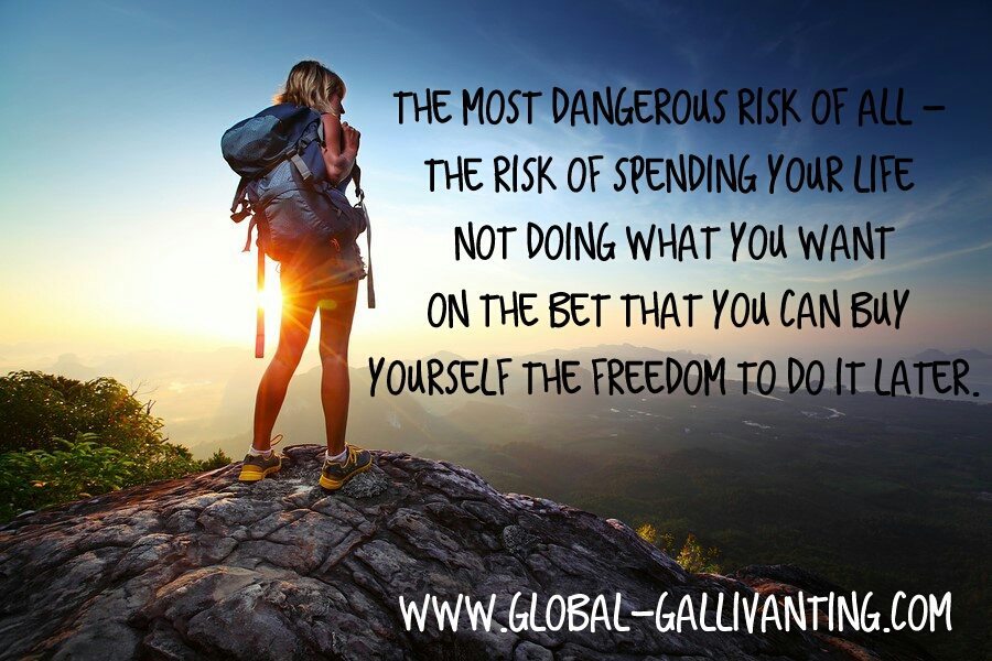 the greatest risk of all quote