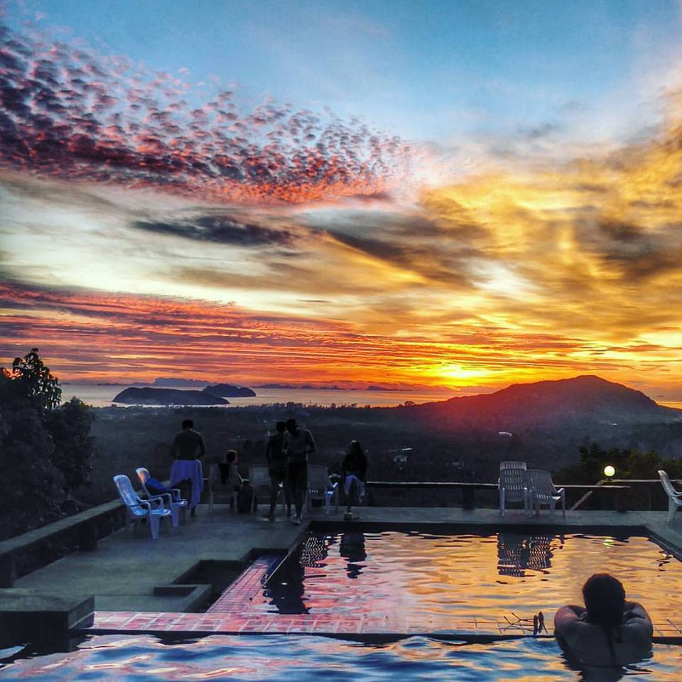 Secret Mountain Bar. Could there be any better place to watch the sunset than in a swimming pool on top of a mountain
