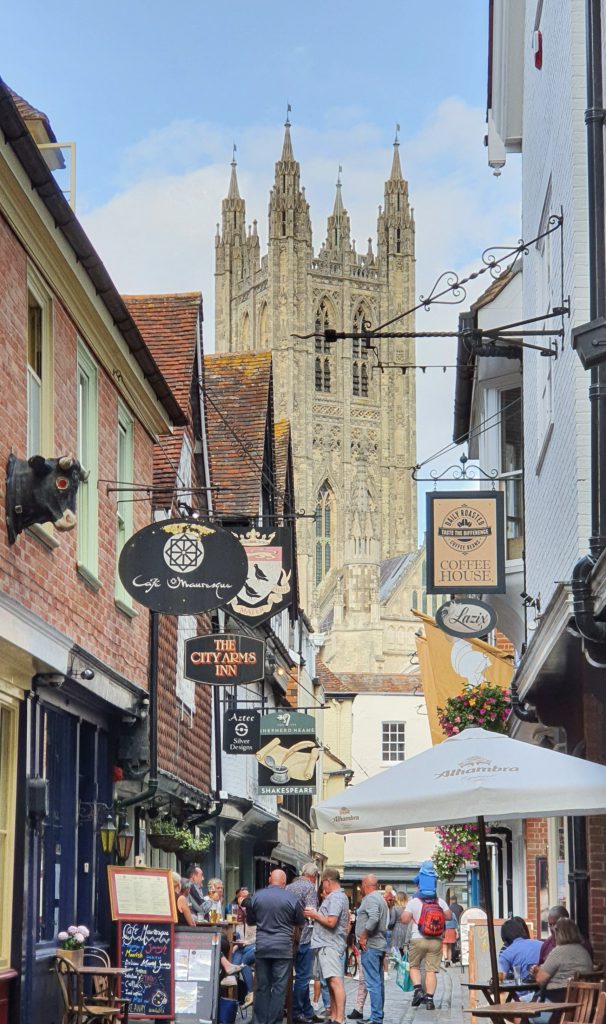 View of the cathedral from Butchery Lane from a weekend in Canterbury and Whitstable