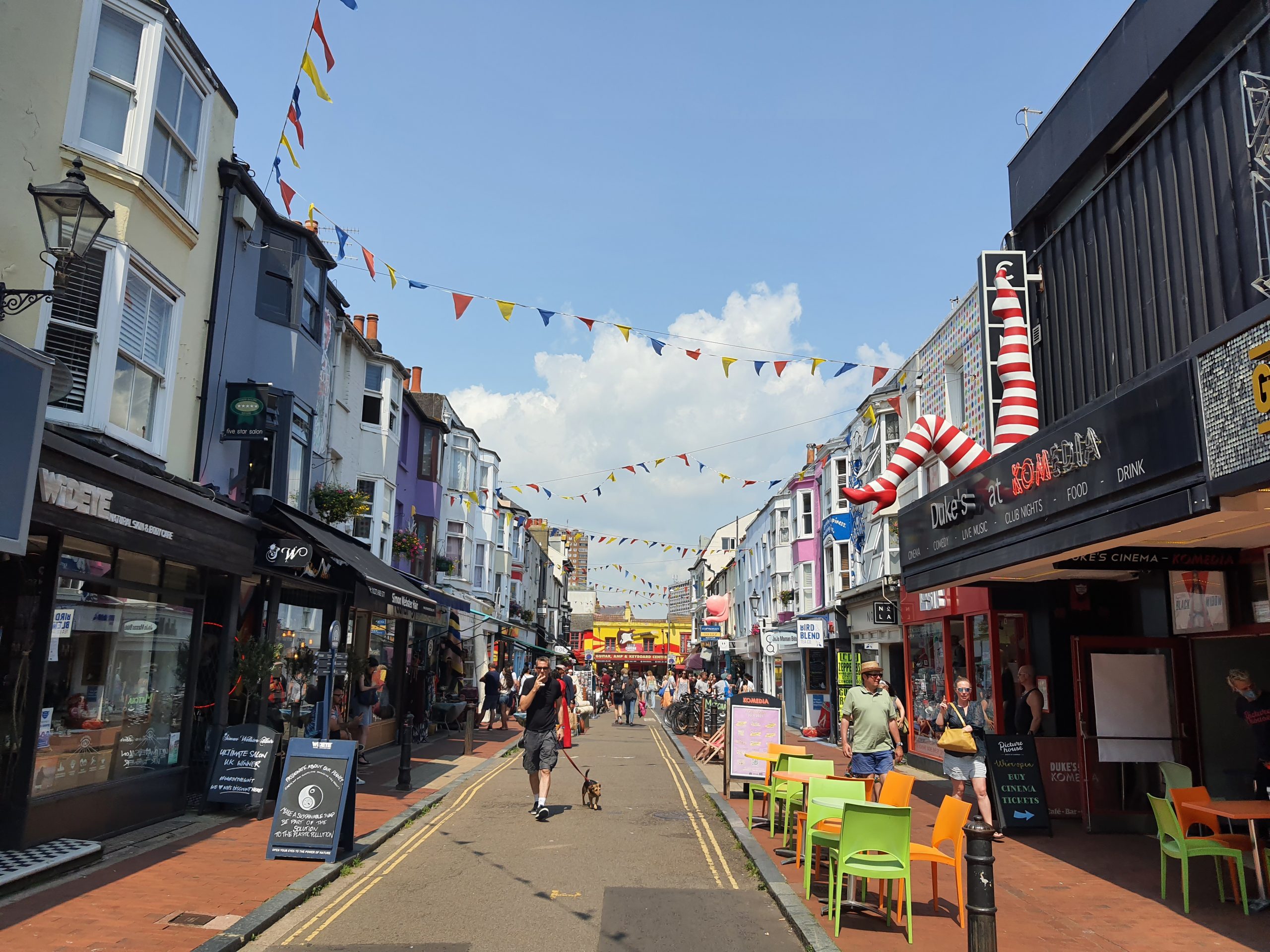 Exploring the north laines on a weekend in Brighton