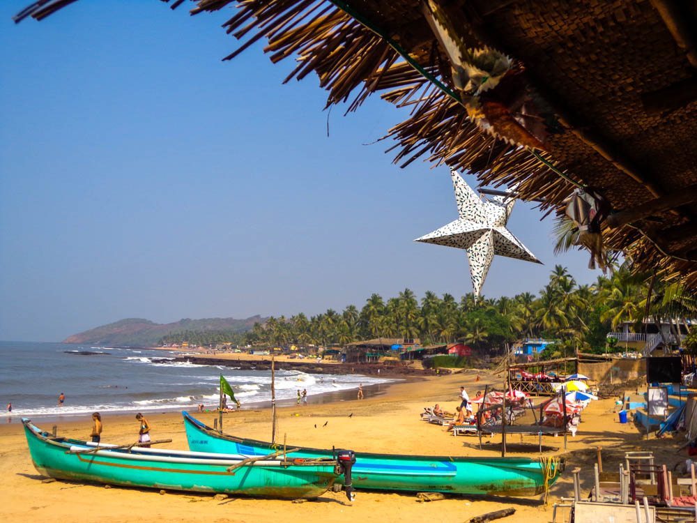 Anjuna beach is home to some of the best backpacker hostels in goa