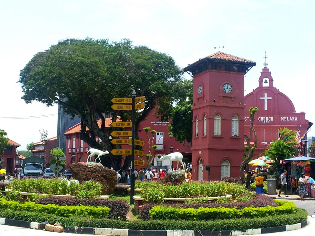 Malacca red dutch tower melaka
