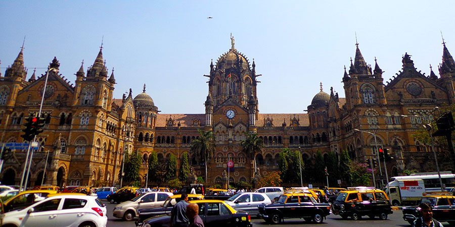 Mumbai's famous Train Station