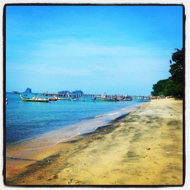 black sand beach langkawi