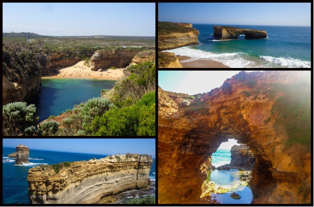 great ocean road trip collage