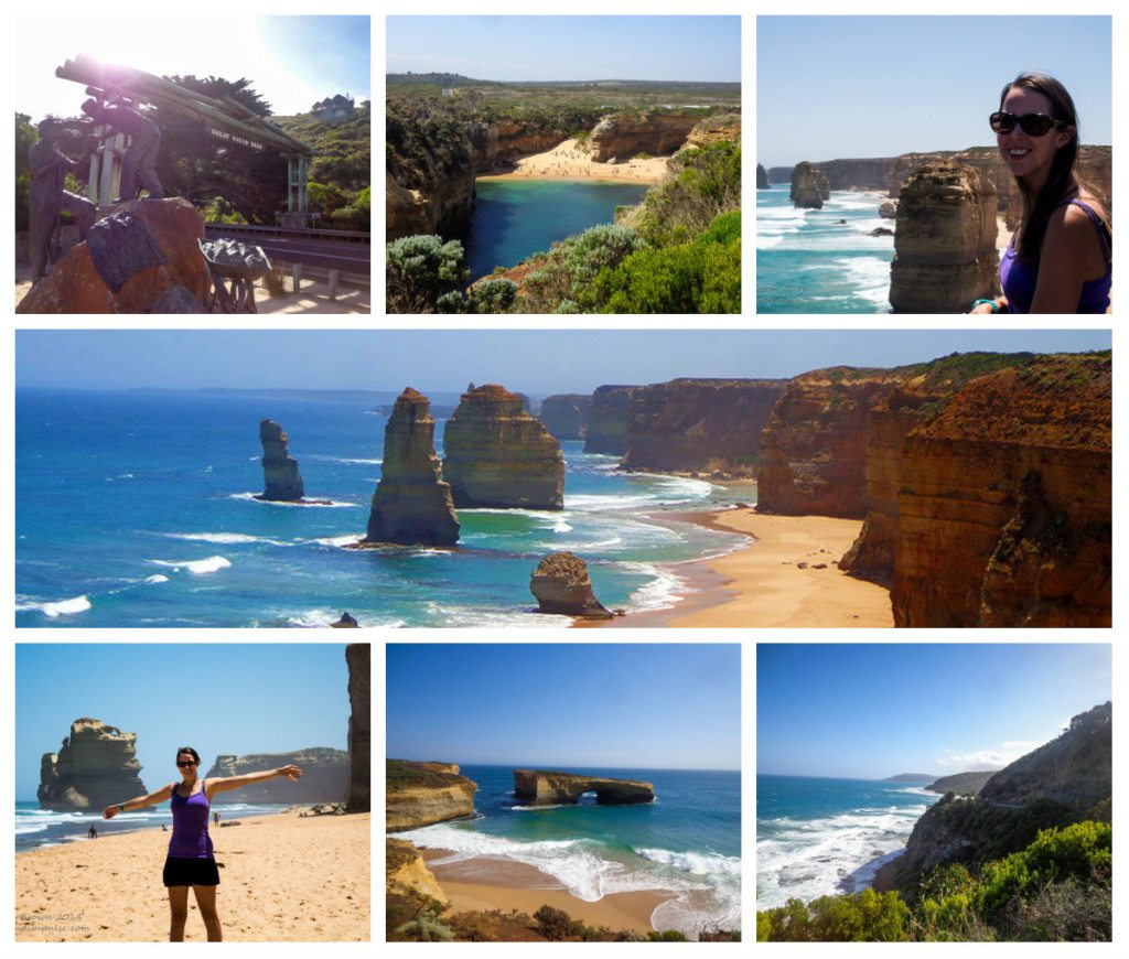 great ocean road white collage