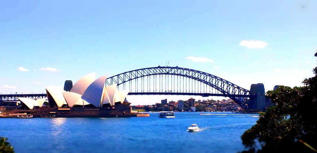 sydney harbour and opera house view