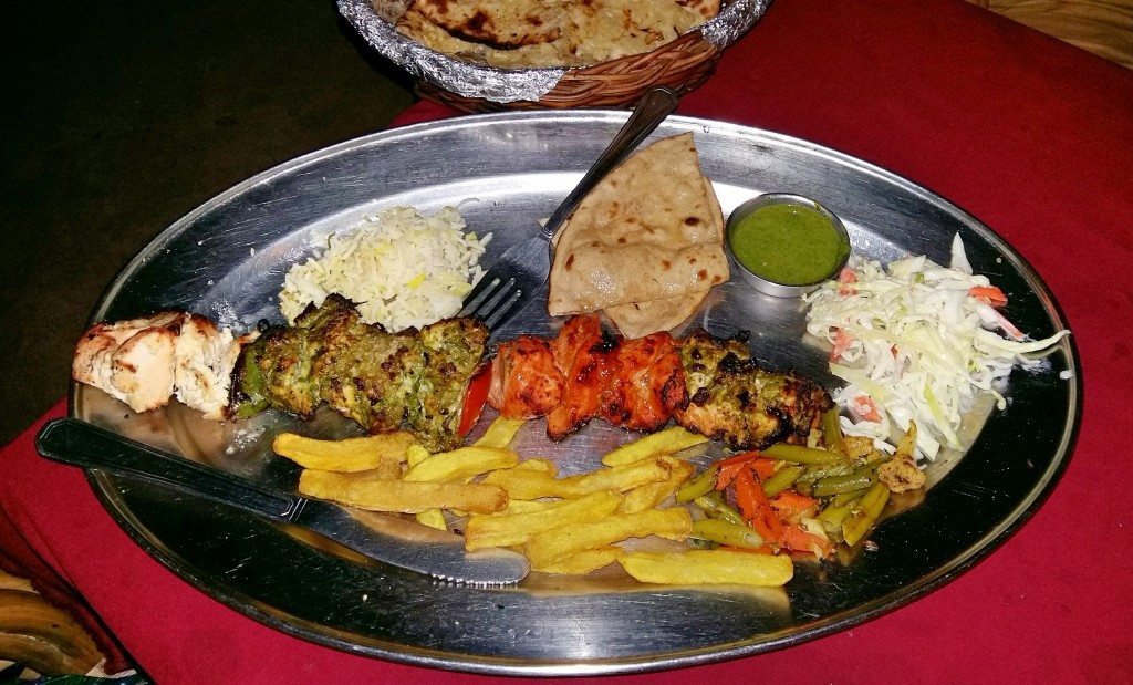 Mixed kebab platter at Dhum Biryani 