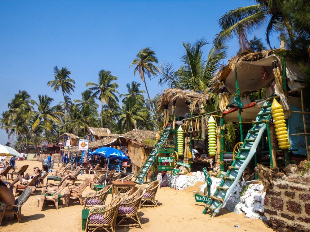 Beach shacks in Goa