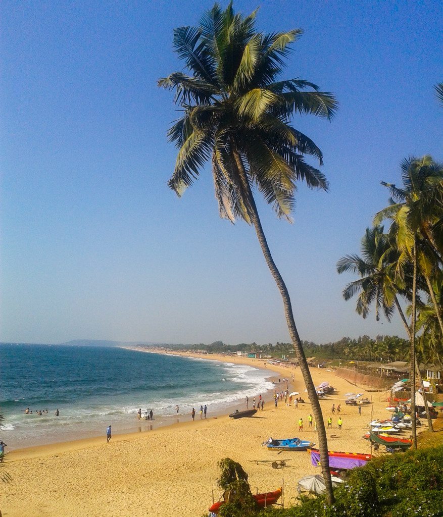 The more upmarket Candolim Beach