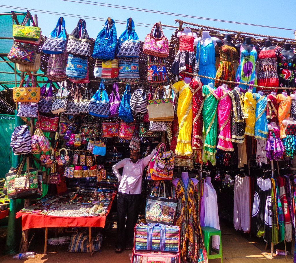 Stalls at the Anjuna Flea Market