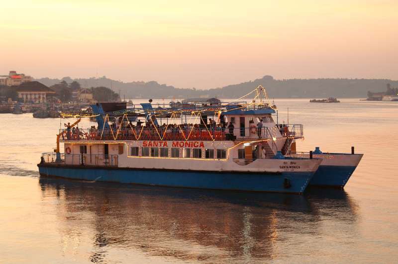 Sunset cruise on the Mandovi River