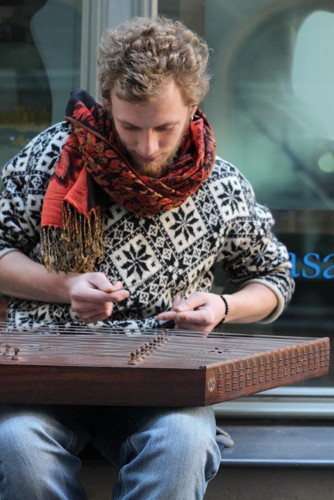 playing the santur