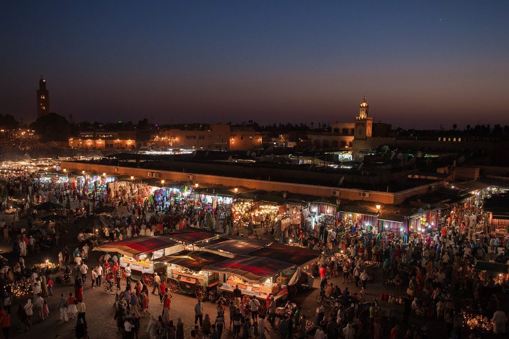 Marrakesh in Morocco.