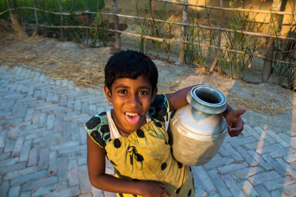 Wonderful smiles and greetings from the children