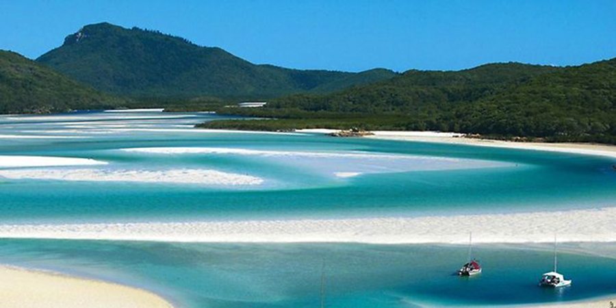 The Whitsunday Islands make a good next stop South from Cairns