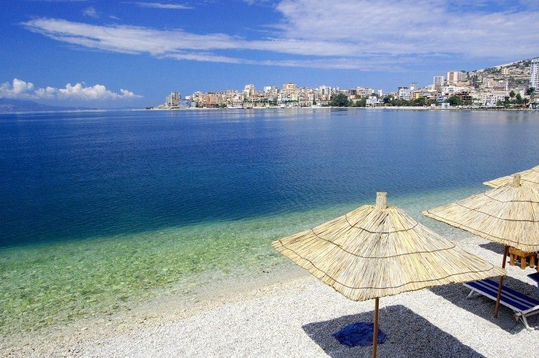 Saranda Beach in Albania