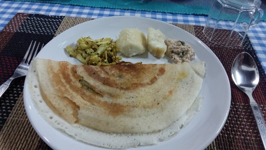 Breakfast at pranavam homestays 