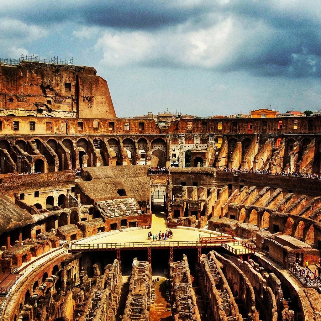 inside the colosseum