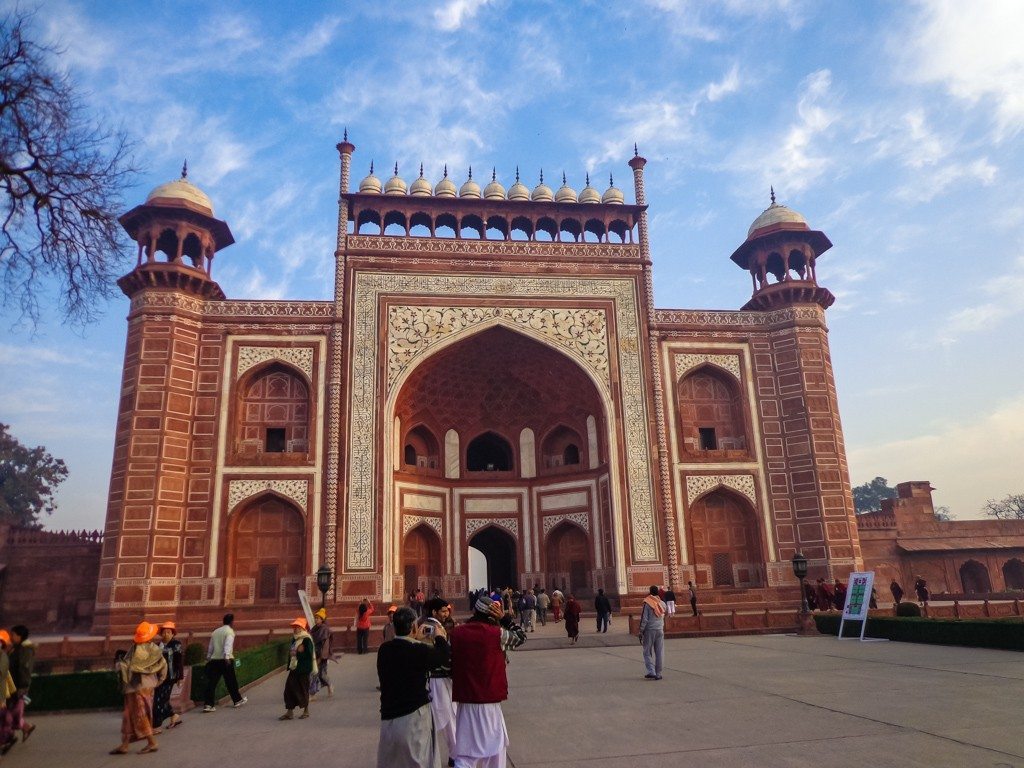 The gateway to the Taj Mahal