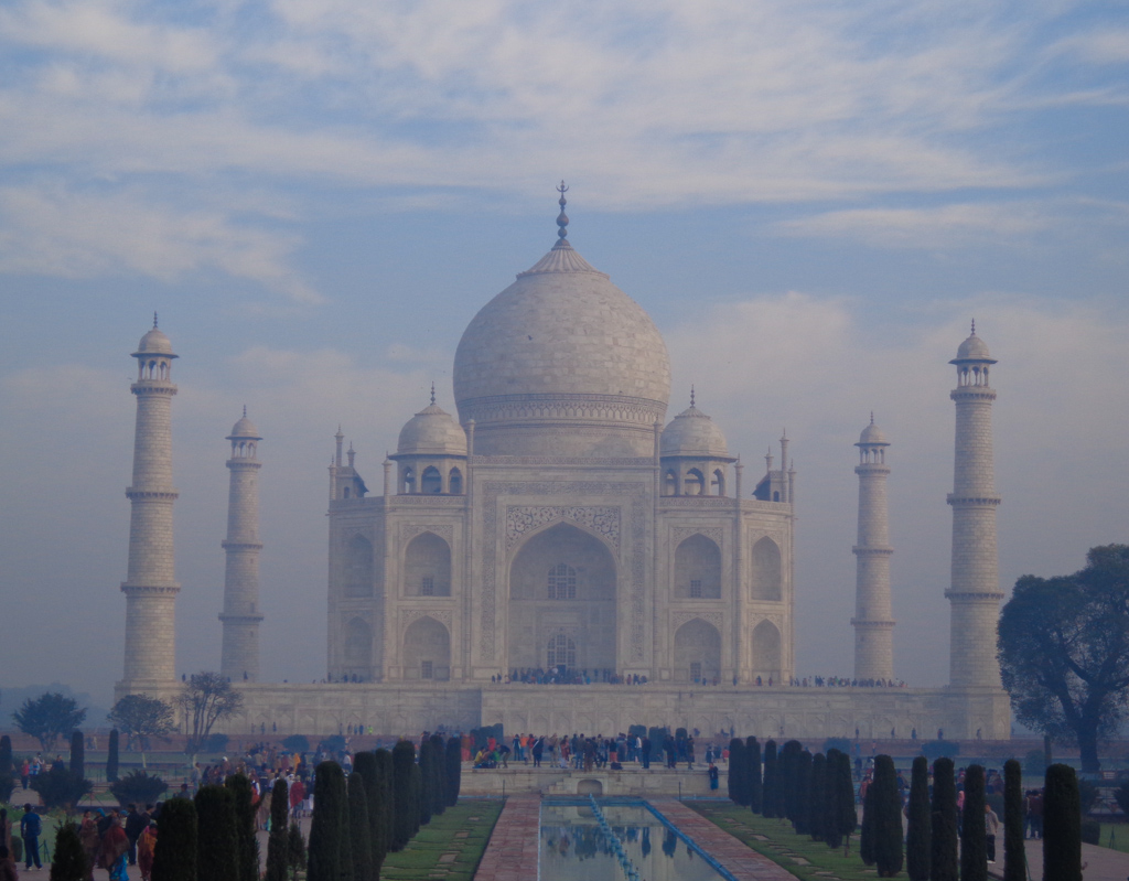 The Taj Mahal does look etheral in the misty morning