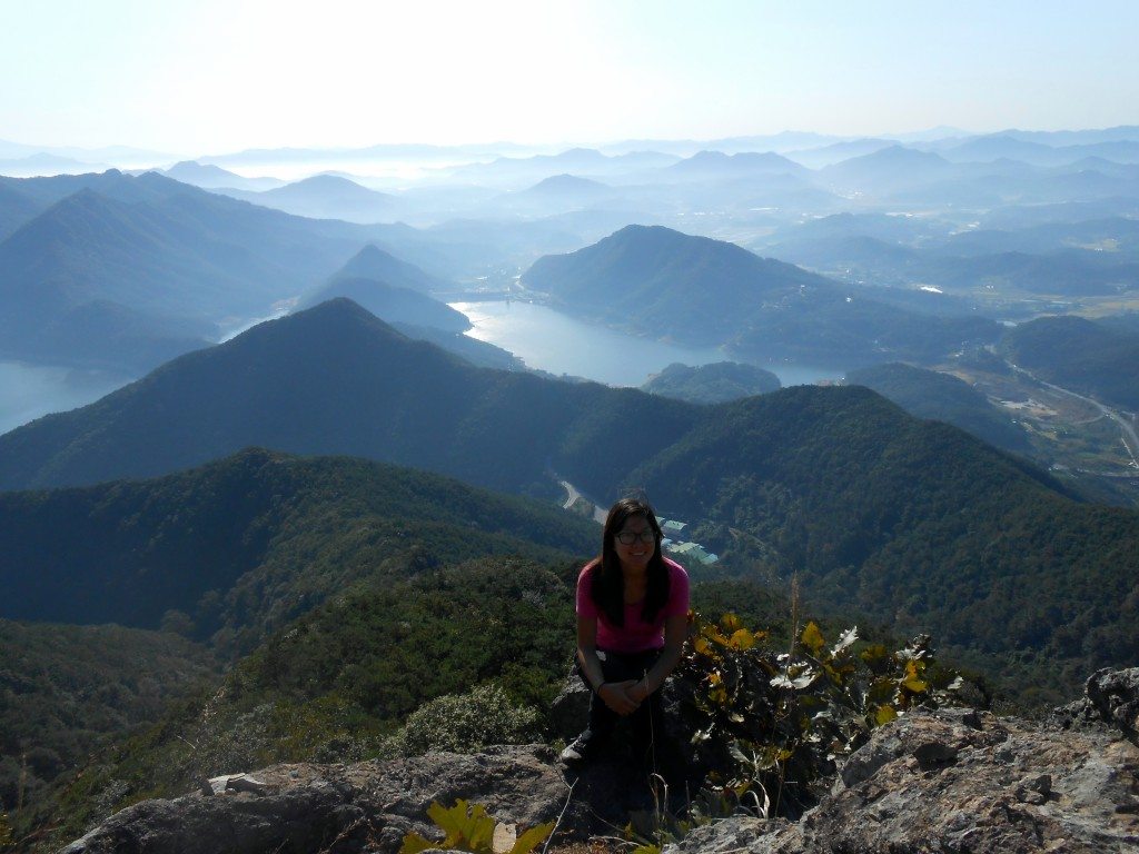 Lianne exploring the nature in South Korea