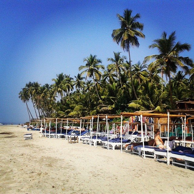 Beaches in Goa are perfect for backpackers 