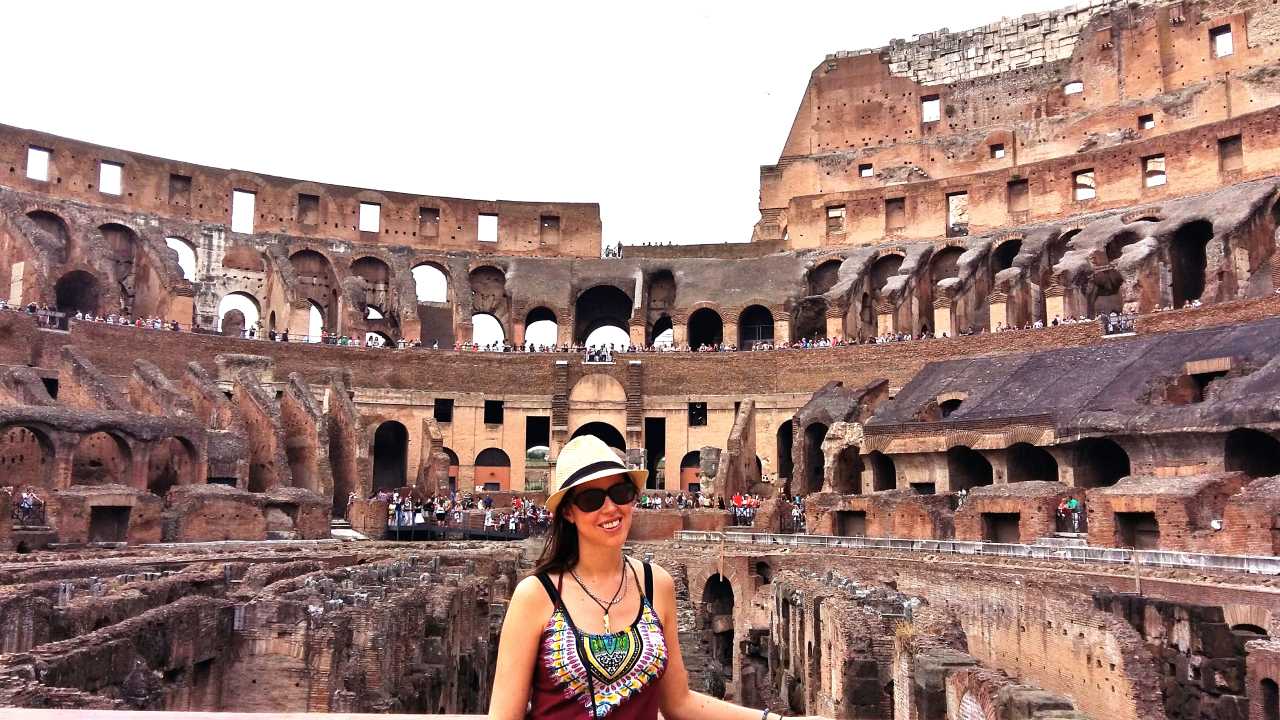 me at the colosseum in rome, italy