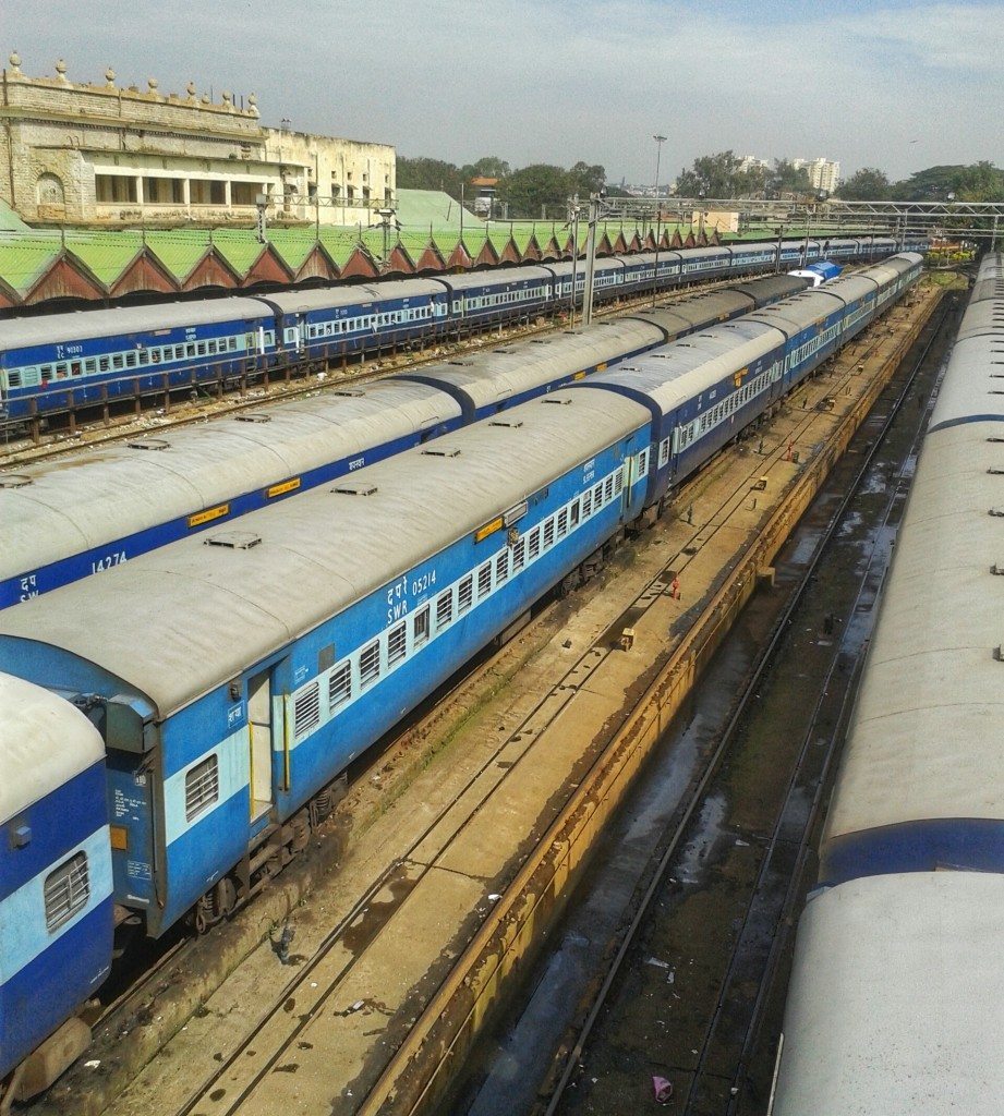 The best way to travel India is by train. 