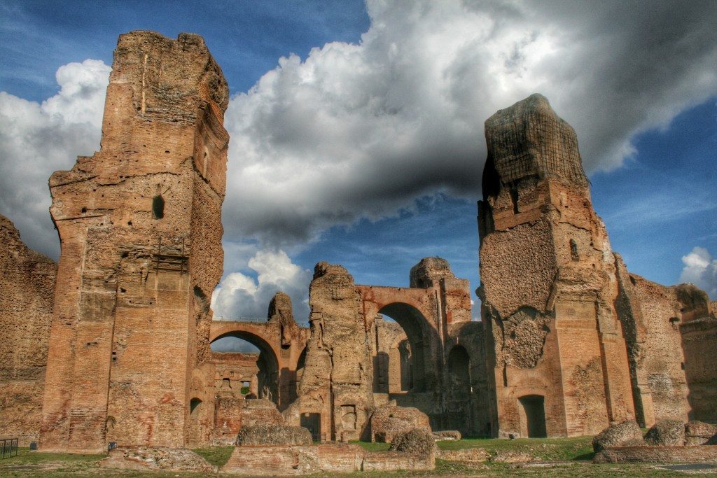 The Roman Baths of Caracalla in Rome