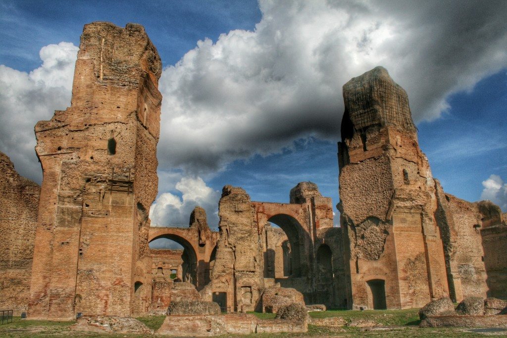 The Roman Baths of Caracalla in Rome 