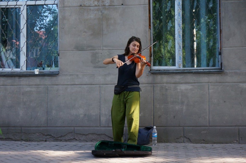 Busking in Kyrgyzstan