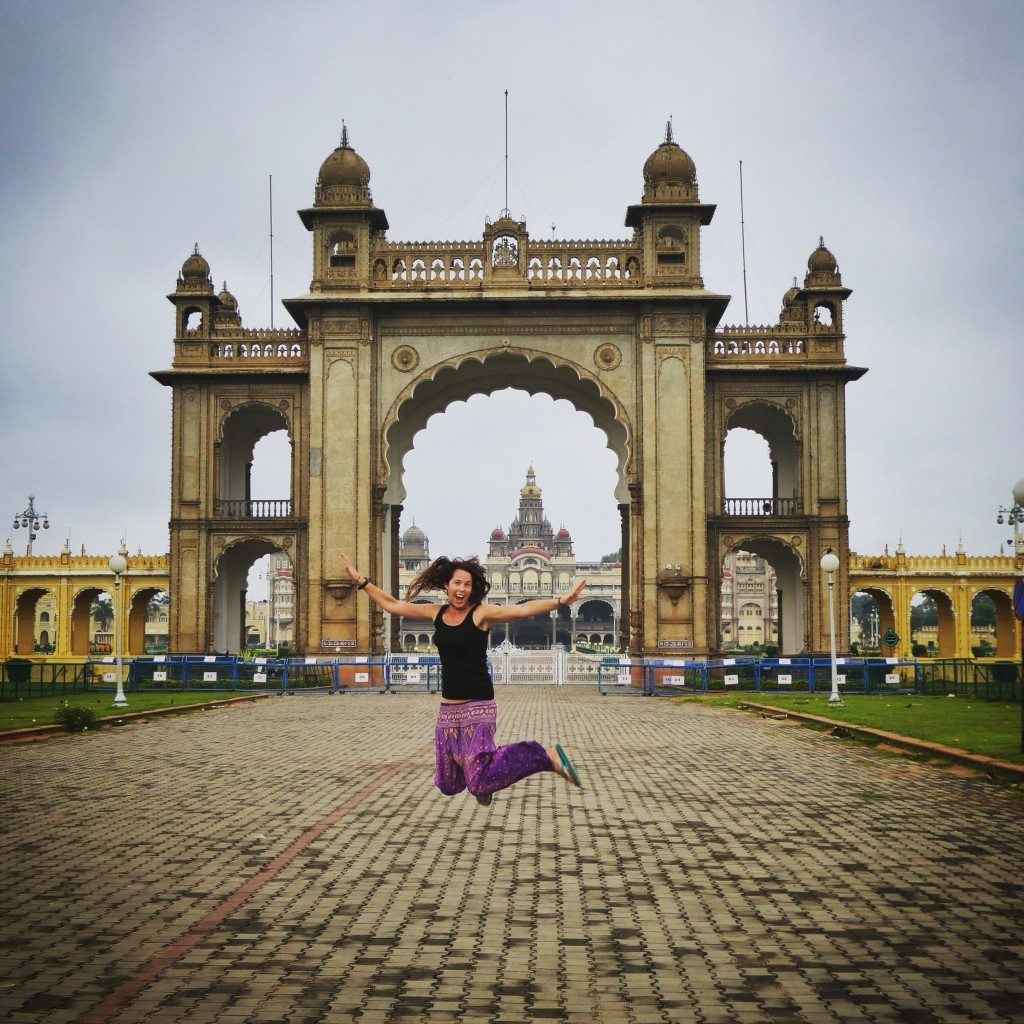 Enjoying Mysore Palace 