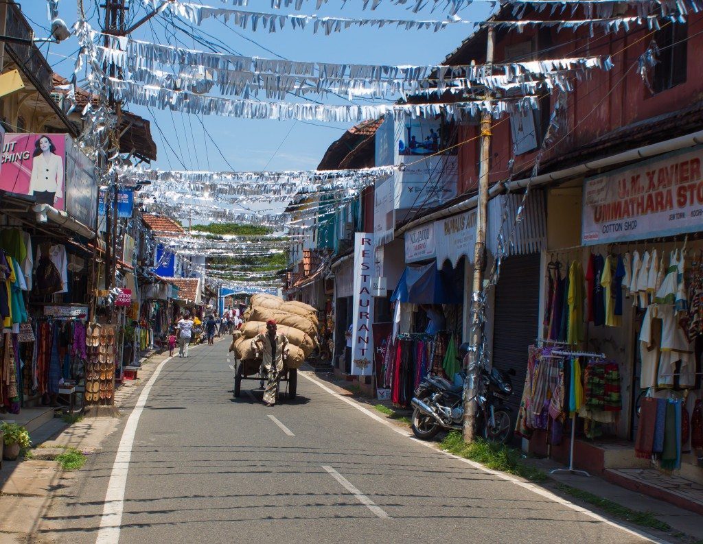 Colourful Jew Town in historic Fort Cochin