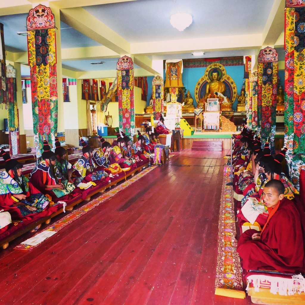 inside the Tibetan monastery in bomdila arunachal pradesh