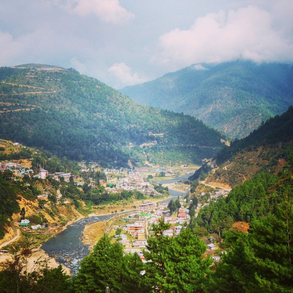 View over Dirang in Arunachal Pradesh