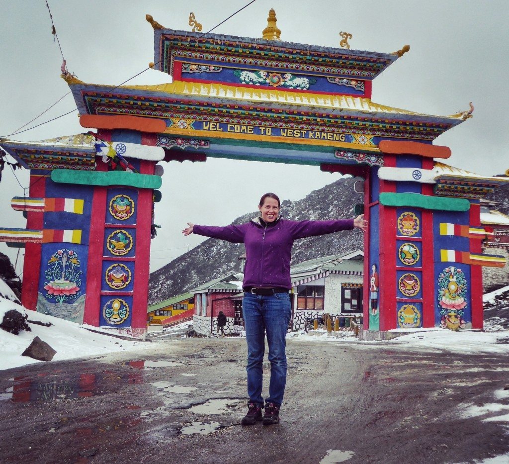 gateway at the top of Sela pass tawang arunachal pradesh