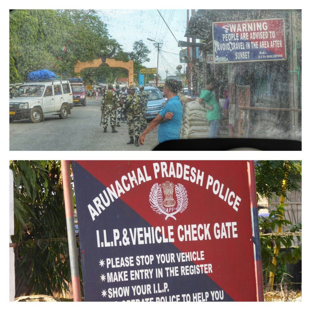 Border checkpoint for Arunachal Pradesh 