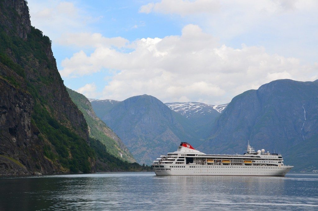cruise ship in Norway fjords