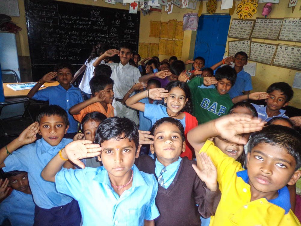 school children in India