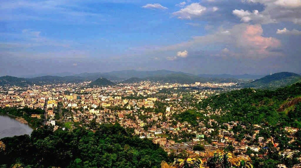 View over Guwahati in Assam - the gaateway to amazing North East India