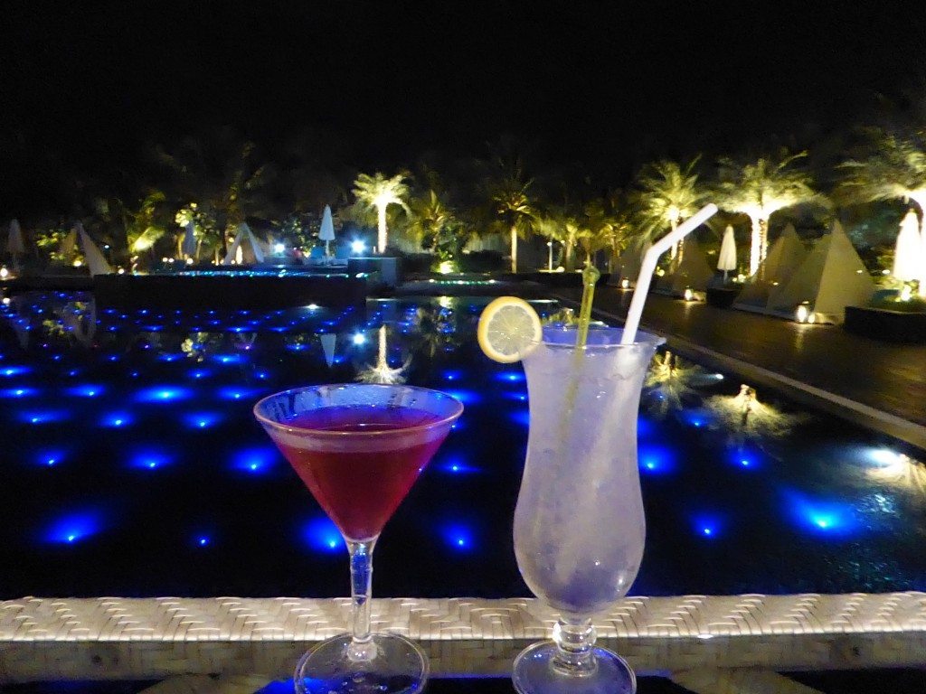 cocktails by the pool at Planet Hollywood Goa!