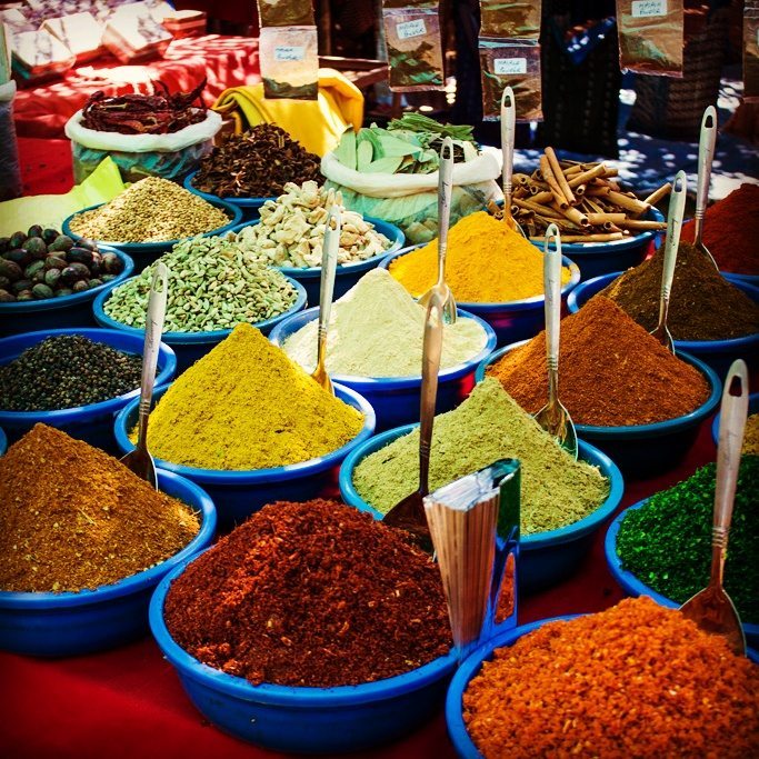 spices for sale in Goa's markets 