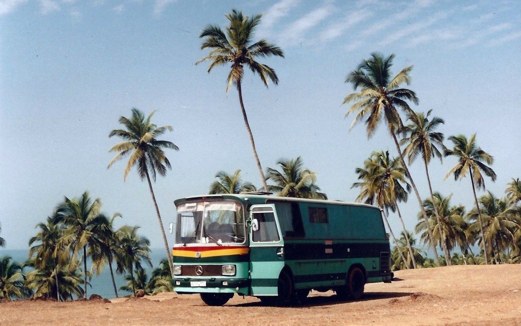 Hippie vans in Goa. Photo Credit: Roger Rea
