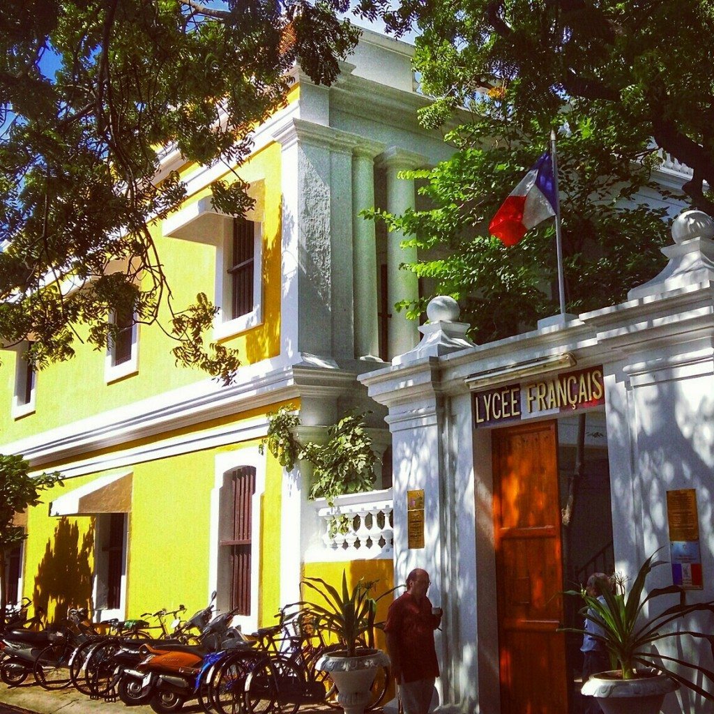 French influenced streets of Pondicherry