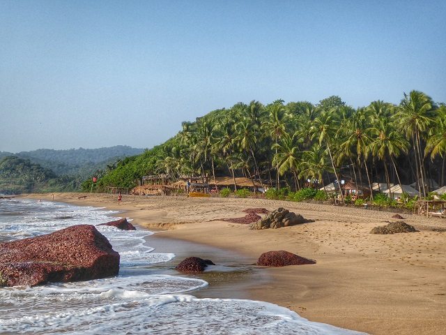 Blissfully quiet and clean Cola Beach in South Goa