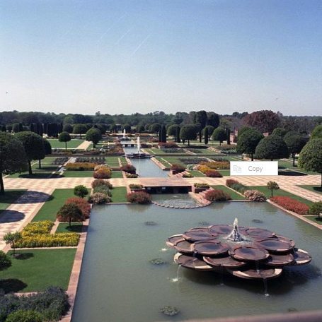 The Mughal Gardens in Delhi