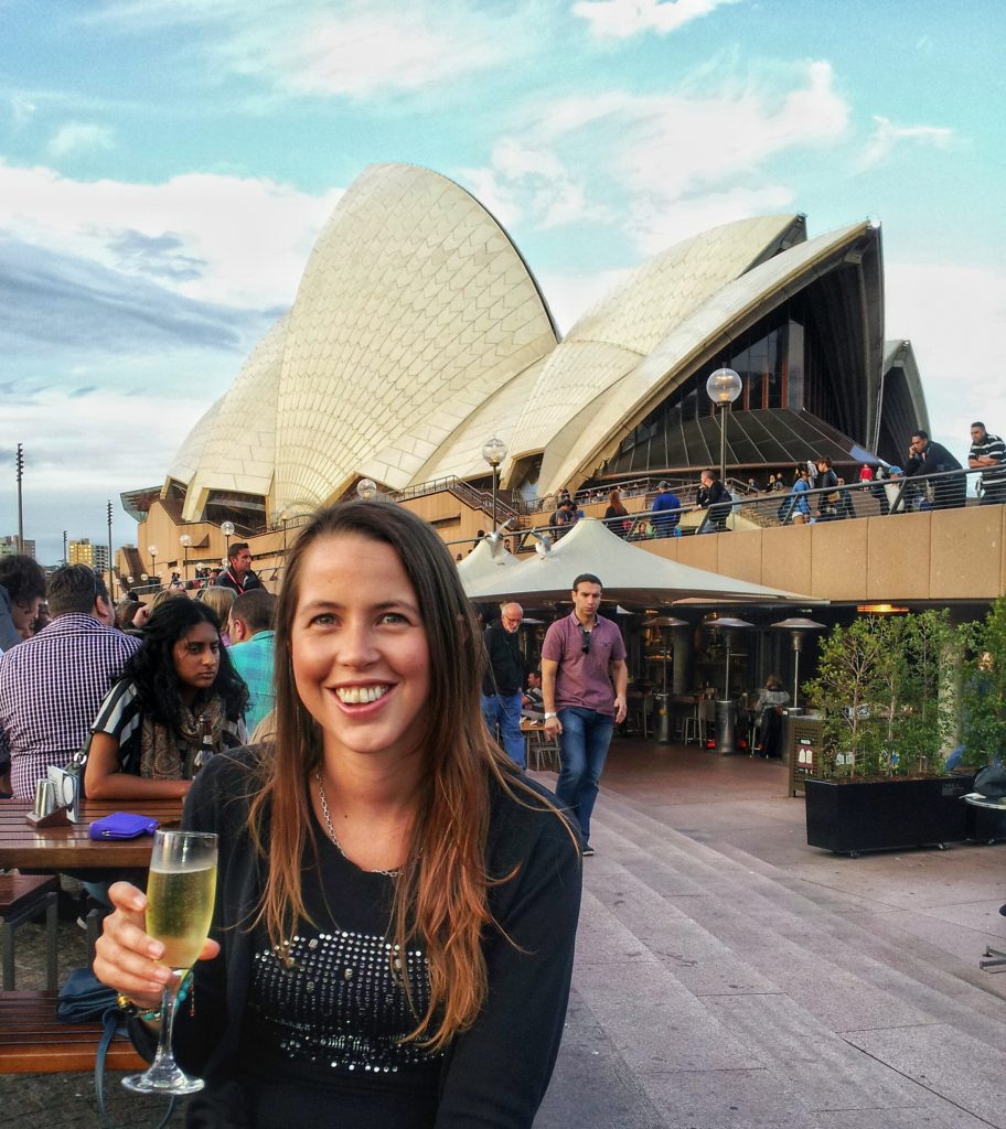 At the Sydney Opera House bar