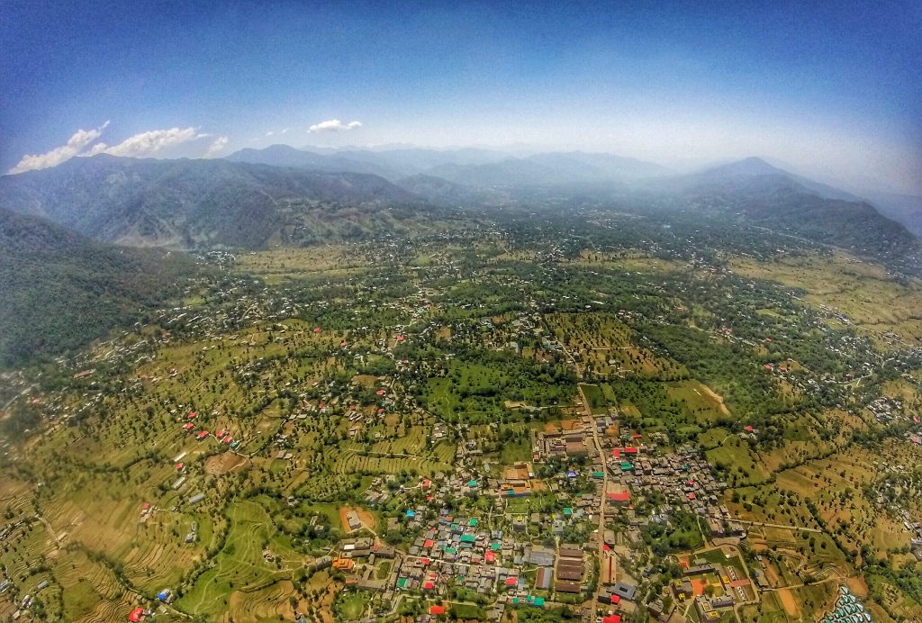 Views from paragliding in Bir Billing, Himachal Pradesh, India