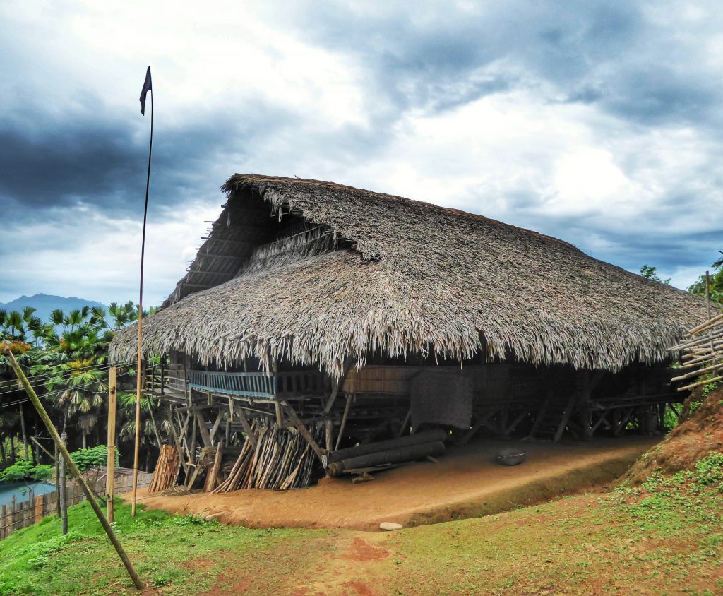 Traditional Galo tribal house near Aalo, Arunachal Pradesh